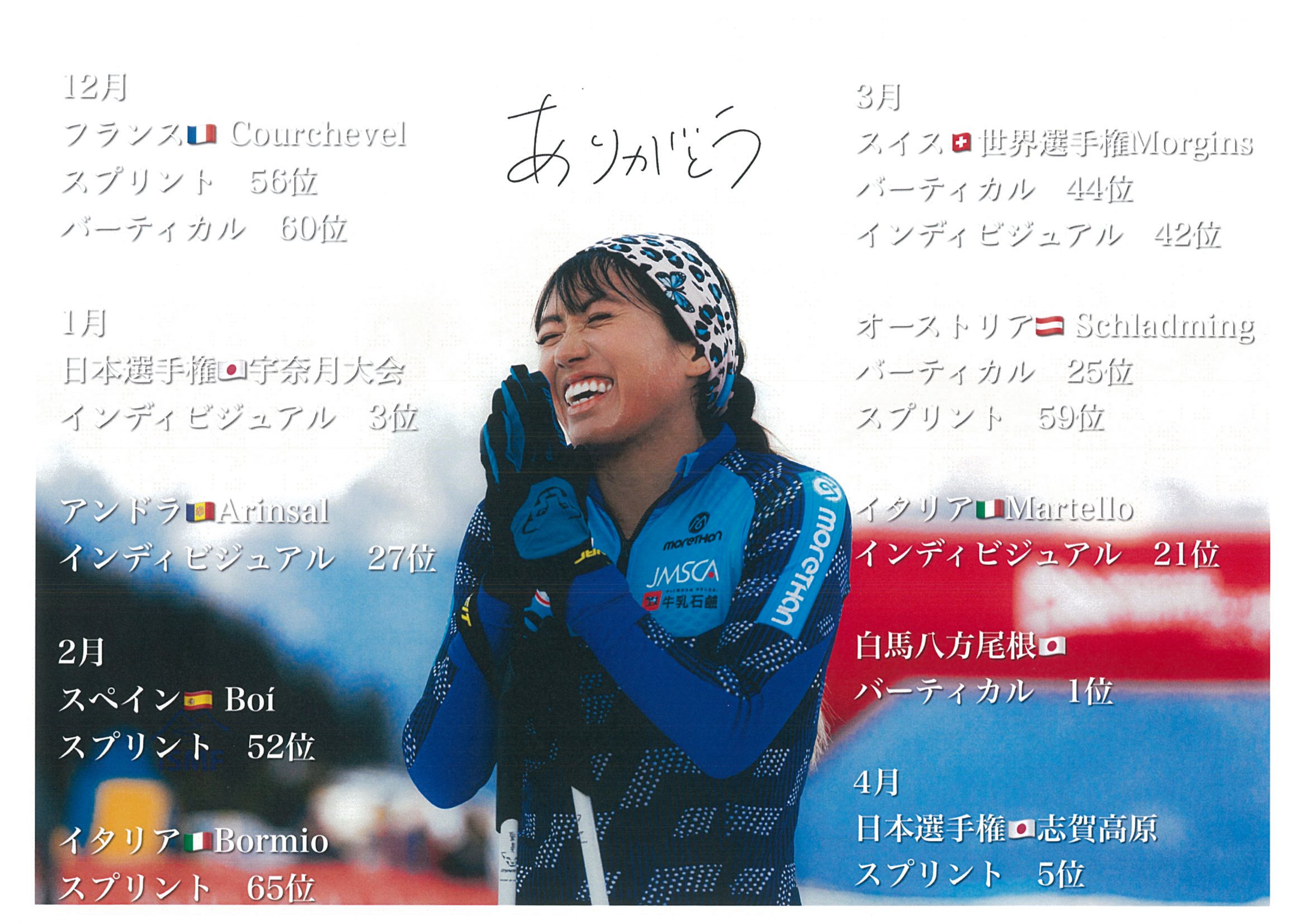 青木聖美選手ありがとう