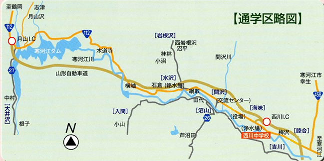 通学区略図