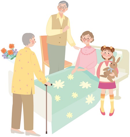 面会のイラストイメージ