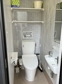 循環型トイレの試験設置の写真2